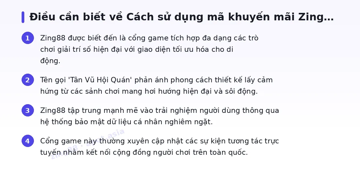 Những điều cần biết về zing88