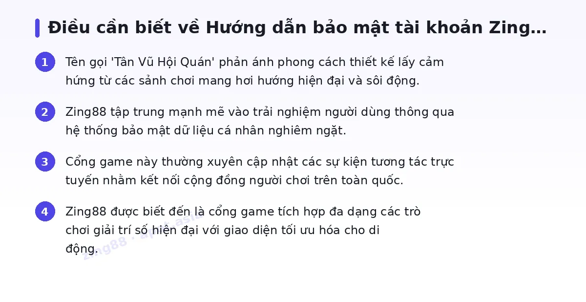 Những điều cần biết về zing88