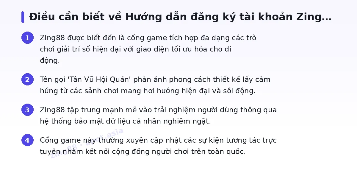 Những điều cần biết về zing88