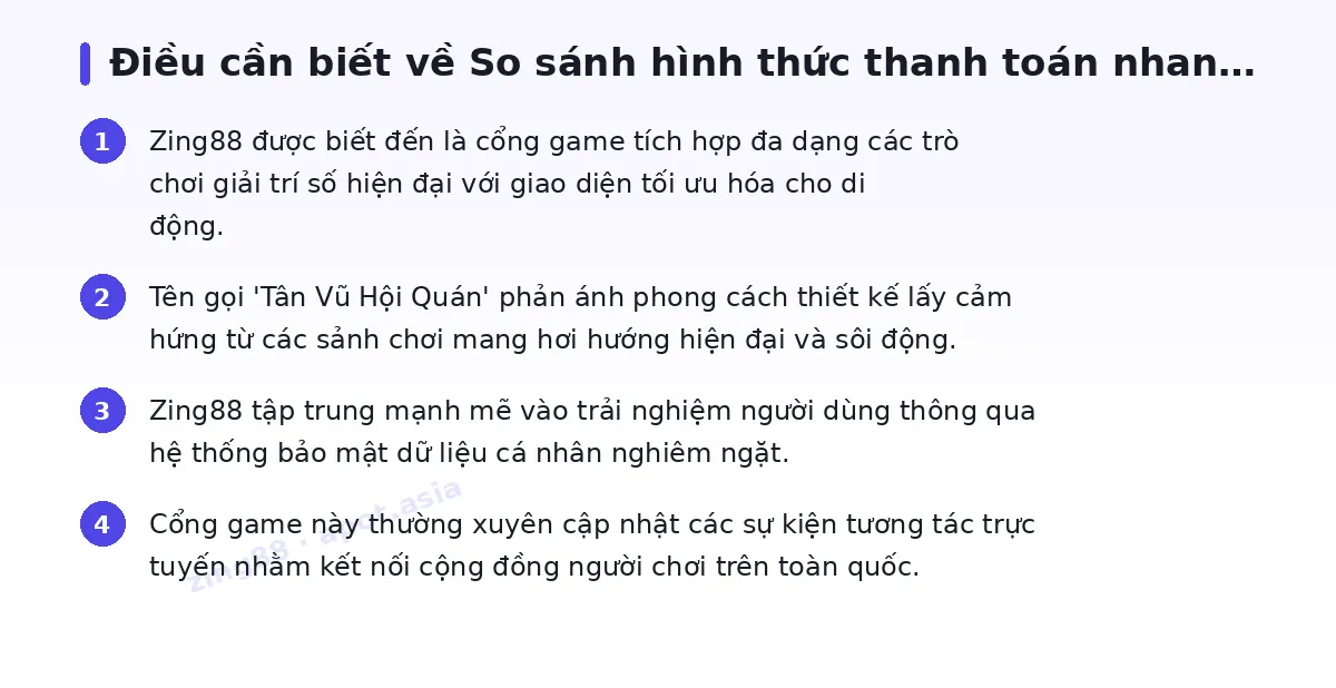 Những điều cần biết về zing88